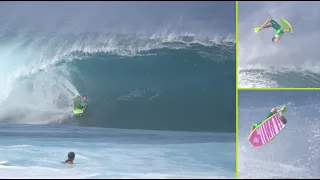 BODYBOARDERS ATTACK PIPELINE // JAN 2024 // Mike Stewart, Jeff & Dave Hubbard, Andre Botha & More