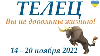 ТЕЛЕЦ ♉ 14-20 ноября 2022🍁таро гороскоп на неделю/таро прогноз/ Круглая колода, 4 сферы жизни 👍