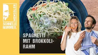 Schnelles Spaghetti mit Brokkoli-Rahm Rezept von Steffen Henssler