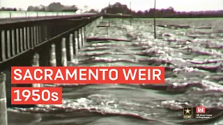 Sacramento Weir Flood Releases 1950s