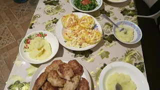 ЖЕНА ПОРАДОВАЛА! Сделала и накрыла шикарный стол на РОЖДЕСТВО!