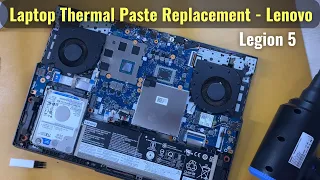 Lenovo Legion 5  Laptop Thermal Paste Replacement - Disassembly & Basic Servicing