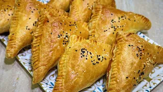 САМСА с КУРИЦЕЙ из слоеного бездрожжевого теста. Пирожки - Просто, вкусно и доступно!