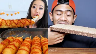 Mukbangers EATING XXXXL SIZE OF FAMOUS FOOD 😱