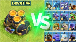 Multi Mortar vs All Troops - Clash of Clans