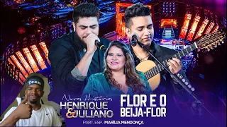 Henrique e Juliano - Flor E O Beija-Flor part. Marília Mendonça (American reacting to Sertanejo!!)