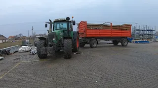 Egy kis napivlog: térkő szállítás a Fendt 718 Vario TMS-sel :)