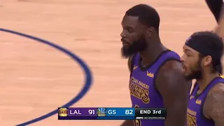 Lance Stephenson trolls KD & shows his guitar celebration  EPIC!!  Lakers vs Warriors 2018