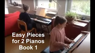 Easy Pieces for 2 Pianos Book 1, new arrangements by Simon Peberdy