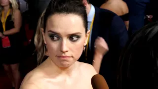 Star Wars The Last Jedi: Daisy Ridley Exclusive Premiere Interview | ScreenSlam