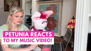 Petunia Reacts to My Music Video | Push My Luck | Darci Lynne