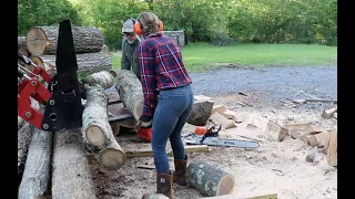#439 Firewooding With Melissa, and RK 37 Lift and Carry Test