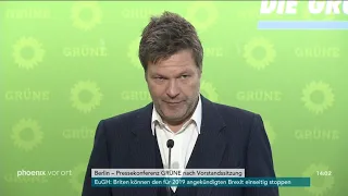 Pressekonferenz der Grünen mit Robert Habeck am 10.12.18