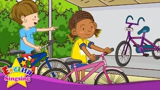 [Possessive] Whose bike is this? It's mine - Easy Dialogue - English educational animation for kids.