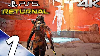 RETURNAL PS5 Gameplay Walkthrough Part 1 - Prologue (Full Game) 4K 60FPS