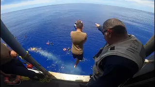 USS BLUE RIDGE swim call