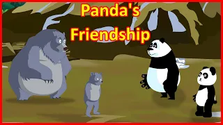 Panda's Friendship | Panchatantra Moral Story | English Cartoon | Maha Cartoon TV English