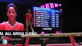 Gabrielle Douglas - Balance Beam - 2015 World Championships - All-Around Final