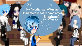My favorite game/Anime characters react to each other||Nagisa Shiota||Angst||JOIN MY CULT||