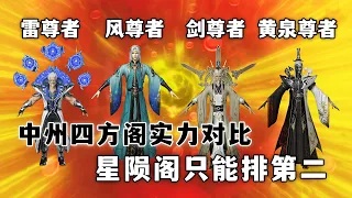 鬥破蒼穹：中州四方閣實力對比，星隕閣只能排第二