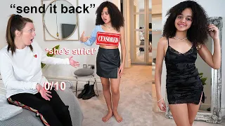 STRICT MUM RATES & REACTS To My REVEALING GOING OUT OUTFITS