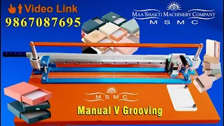 manual v grooving machine