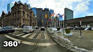 Cycling Downtown Toronto - 360° VR Video