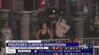 Curfew for those under 21 in downtown Las Vegas introduced