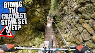 RIDING THE CRAZIEST STAIR SET YET - ULTIMATE MTB FREERIDE!