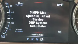 How to reset Ram Perform Service See Dealer Mile Countdown Speed limiter