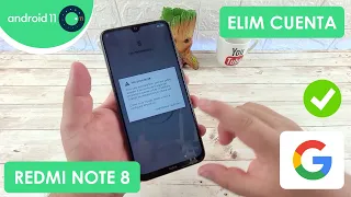 Eliminar Cuenta de Google Xiaomi Redmi Note 8 (2021) | Android 11