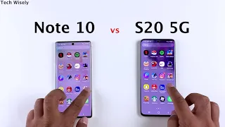 SAMSUNG Note 10 vs S20 5G Speed Test