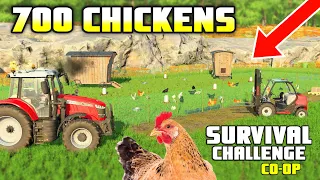 AN EGGCELLANT 700 CHICKEN UPGRADE! | Survival Challenge CO-OP | FS22 - Episode 40