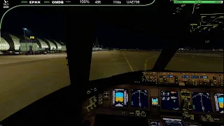 Kraków-Balice Airport (EPKK) → Dubai International Airport (OMDB)     [ vatsim, B77W ]