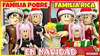 ADOPTADA POR FAMILIA POBRE Y FAMILIA RICA EN NAVIDAD 🎄 Roblox Brookhaven rp Mini Pelicula (Historia)