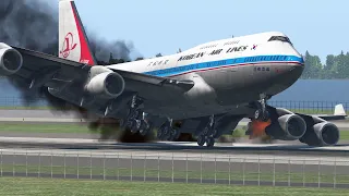 Worst Boeing 747-400 Emergency Landing In X-Plane11