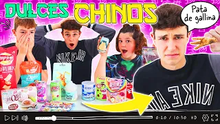🥯 Probamos DULCES CHINOS RAROS ¡¡Comemos PATA de GALLINA PICANTE!! 🐔 🌶  The Crazy Haacks