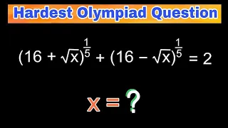 A Nice Radical Problem | Find the Value of x