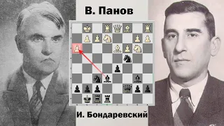 Чёрные жертвуют двух слонов во Французской защите ♟ Стремительная атака Игоря Бондаревского