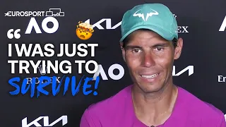 Rafael Nadal: "I was destroyed physically" | Post Match Interview | Eurosport Tennis