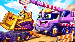 Bulldozer Car Song | Construction Vehicles Got Hurt| Song for Kids by Toonaland