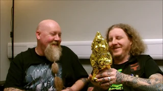 Grand Magus receive award  for Wolf God - Interview by Metal Gods TV at Sheffield