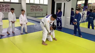 Judo counter attacks (drop seoi nage) Дзюдо контрприем от (спинки с колен)