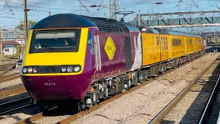 Colas Rail HST Power Cars 43274+43272 At Doncaster From Darlington Down Sidings To Derby RTC