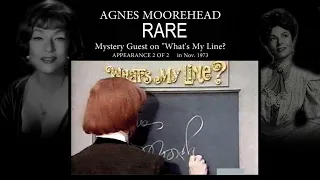 Agnes Moorehead on “What’s My Line” (Appearance 2 of 2) Just Before She Died