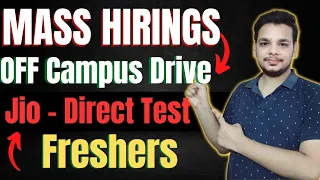 Jio Mass Hiring Freshers | OFF Campus Drive | 2021 | 2022 | 2023 | 2024 Batch Hiring | Latest Jobs