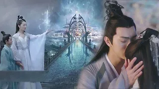 The God Realm reopened and the gods are back! Male god and goddess kiss goodbye in dream