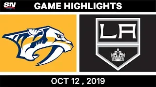 NHL Highlights | Predators vs Kings – Oct 12th 2019