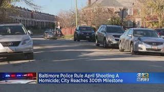 Death of man shot in April marks Baltimore City's 300th homicide in 2022
