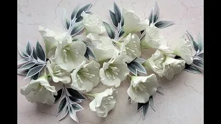 Kwiaty z foamiranu - tutorial. Foamiran flowers - tutorial.